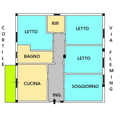 Appartamento di 4 Vani + acc