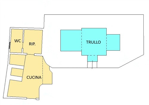 Trullo Con Alcove Con Bagno e Angolo Cottura.Terreno di 4.000 mq.