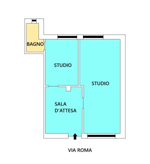 Locale Categoria Catastale A/10. Piano Terra, Ingresso Indipendente.