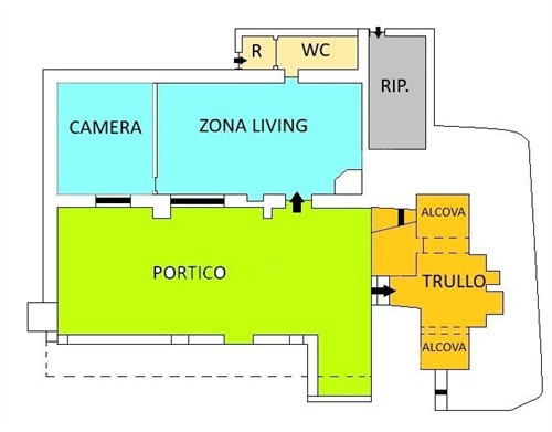 Villa con Trulli Zona Spine Rossine