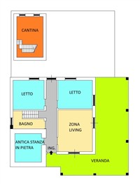 Fabbricato A Rustico Di Tre Vani & Acc., Antico Vano In Pietra E Veranda