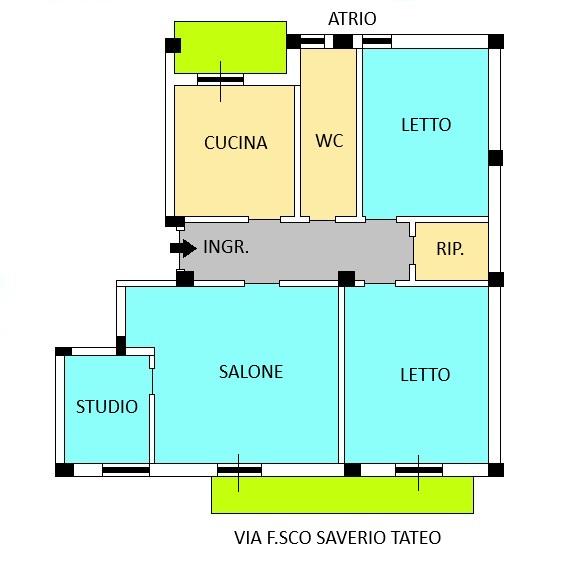 Luminoso e Panoramico Appartamento 3 Vani & Acc. Ascensore, Box Auto